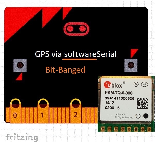 BBC Microbit + PAM7Q GPS (Serial)