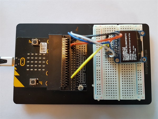 BBC Microbit + OLED 128x64