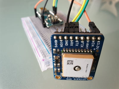 Arduino Nano + Adafruit Ultimate GPS