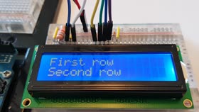 Video on Arduino Uno + LCD blue display
